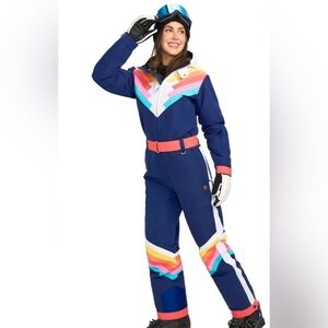 Tipsy Elves Navy Chevron Ski Jacket